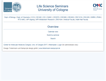 Tablet Screenshot of life-science-vortraege.uni-koeln.de