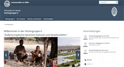 Desktop Screenshot of fg4.phil-fak.uni-koeln.de