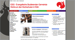 Desktop Screenshot of esg.uni-koeln.de