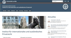 Desktop Screenshot of ipr.uni-koeln.de
