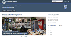 Desktop Screenshot of ikp.uni-koeln.de