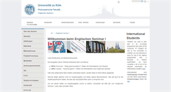 Desktop Screenshot of anglistik1.phil-fak.uni-koeln.de