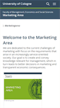 Mobile Screenshot of marketing.uni-koeln.de