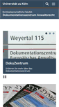 Mobile Screenshot of legalprofession.uni-koeln.de