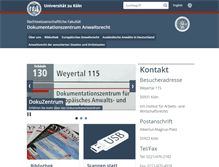 Tablet Screenshot of legalprofession.uni-koeln.de