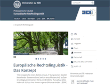 Tablet Screenshot of erl.phil-fak.uni-koeln.de