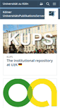 Mobile Screenshot of kups.ub.uni-koeln.de