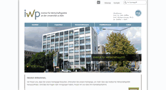 Desktop Screenshot of iwp.uni-koeln.de