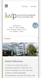 Mobile Screenshot of iwp.uni-koeln.de