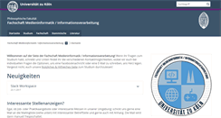 Desktop Screenshot of fs-info.uni-koeln.de