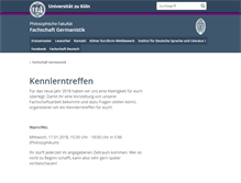 Tablet Screenshot of fs-germanistik.phil-fak.uni-koeln.de
