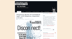 Desktop Screenshot of al.uni-koeln.de