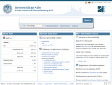 Tablet Screenshot of kug.ub.uni-koeln.de