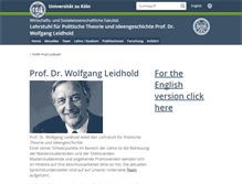 Tablet Screenshot of leidhold.uni-koeln.de