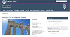 Desktop Screenshot of ifa.phil-fak.uni-koeln.de