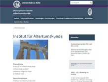 Tablet Screenshot of ifa.phil-fak.uni-koeln.de