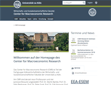 Tablet Screenshot of cmr.uni-koeln.de