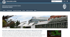 Desktop Screenshot of botanik.uni-koeln.de