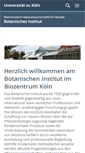 Mobile Screenshot of botanik.uni-koeln.de