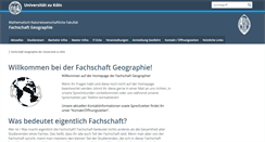 Desktop Screenshot of fs-geographie.uni-koeln.de