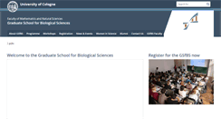 Desktop Screenshot of gs-biosciences.uni-koeln.de