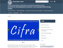 Tablet Screenshot of cifra.phil-fak.uni-koeln.de