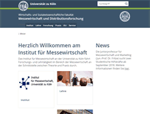 Tablet Screenshot of messe.uni-koeln.de