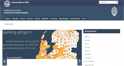 Desktop Screenshot of niederlandistik.uni-koeln.de