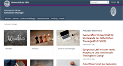 Desktop Screenshot of kaththeol.uni-koeln.de