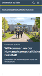 Mobile Screenshot of hf.uni-koeln.de