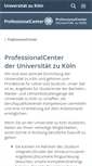 Mobile Screenshot of professionalcenter.uni-koeln.de
