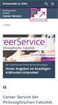 Mobile Screenshot of career.phil-fak.uni-koeln.de
