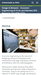 Mobile Screenshot of economicdesign.uni-koeln.de