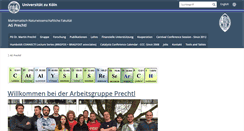 Desktop Screenshot of catalysis.uni-koeln.de