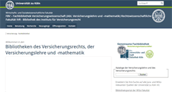 Desktop Screenshot of fbv.uni-koeln.de