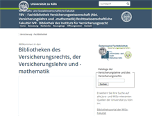 Tablet Screenshot of fbv.uni-koeln.de