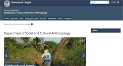 Desktop Screenshot of ethnologie.phil-fak.uni-koeln.de