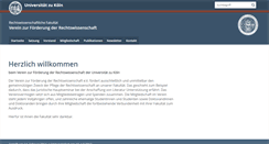 Desktop Screenshot of jura-foerderverein.uni-koeln.de