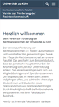 Mobile Screenshot of jura-foerderverein.uni-koeln.de