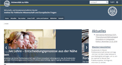 Desktop Screenshot of politik.uni-koeln.de