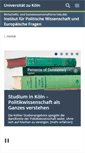 Mobile Screenshot of politik.uni-koeln.de