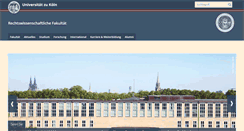 Desktop Screenshot of jura.uni-koeln.de