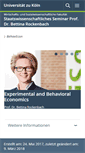 Mobile Screenshot of behavecon.uni-koeln.de