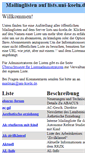 Mobile Screenshot of lists.uni-koeln.de