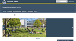 Desktop Screenshot of hwf.uni-koeln.de